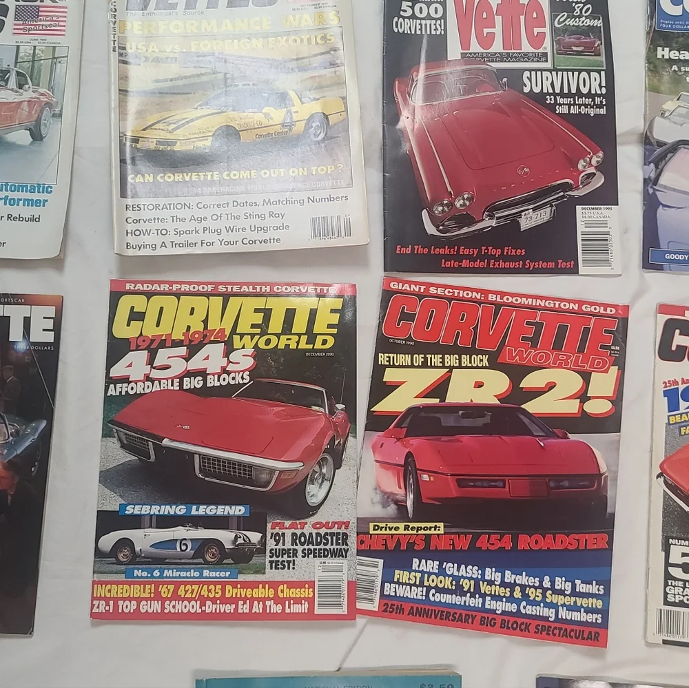 Variety Of Vintage Corvette Magazine Collection, Huge Lot - Picture 3 of 12